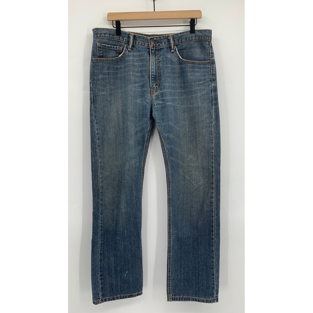 Vintage Levis 505 Jeans Mens 34x32 Blue Straight Leg Y2K Denim Pants - Picture 1 of 9